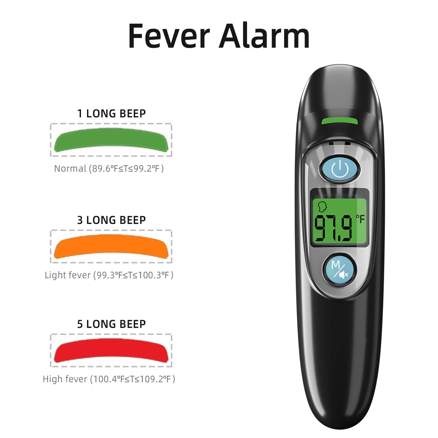 Forehead and ear thermometer