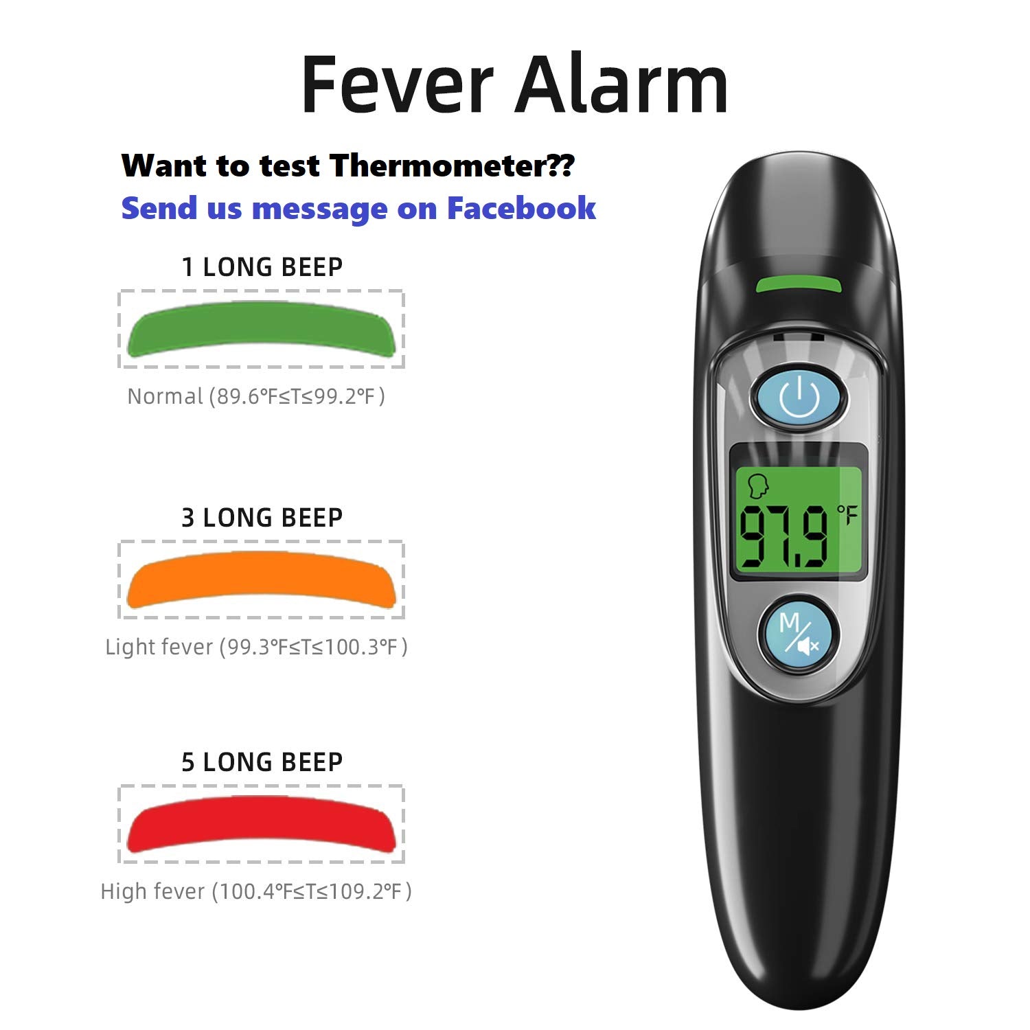 Forehead and ear thermometer